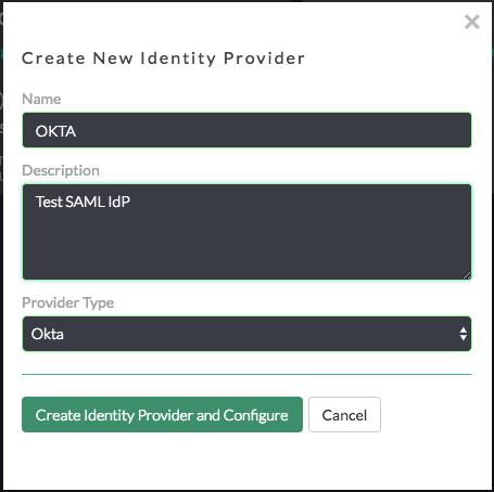 Add OKTA as an Identity Provider in EAA Log in to Akamai Luna control center with administrative privileges. Select the correct contract which is provisioned for Enterprise Application Access (EAA).