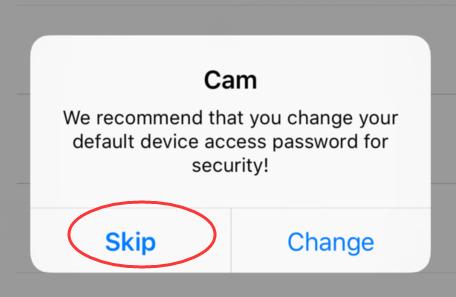 3. Here, you can rename your camera to something like Living Room or Office. Rename device UID Change password 4.