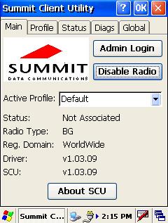 Using the Summit Client Utility Software Summit Client Utility (SCU) provides a graphical user interface (GUI) for access to all of its functions.