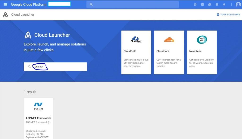 on-premises instance of AD Domain Controller In addition to the above mentioned VM creation methods, GCP offers another great time-saving alternative for creating VM instances: Google Cloud Launcher.