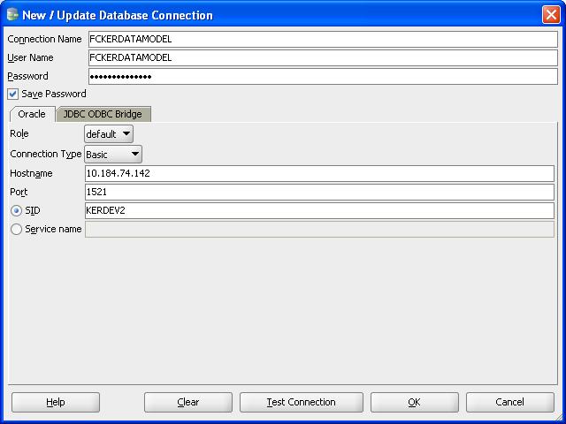 4. Provide the database connectivity parameters