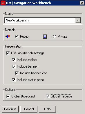 Workbenches Assign new name. Select Public or private.