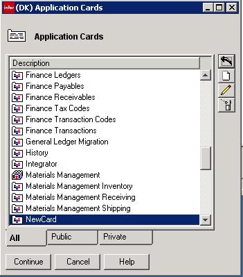 Workbenches Workbenches can be added to Application Cards.
