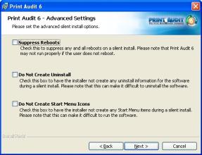 Step 9: Advanced Settings There are advanced settings that can be set during network installation.