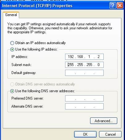 Step 5. Assign the static IP address used by the WIRELESS PORTABLE AP and the same Subnet Mask to the computer (For example, IP address is19