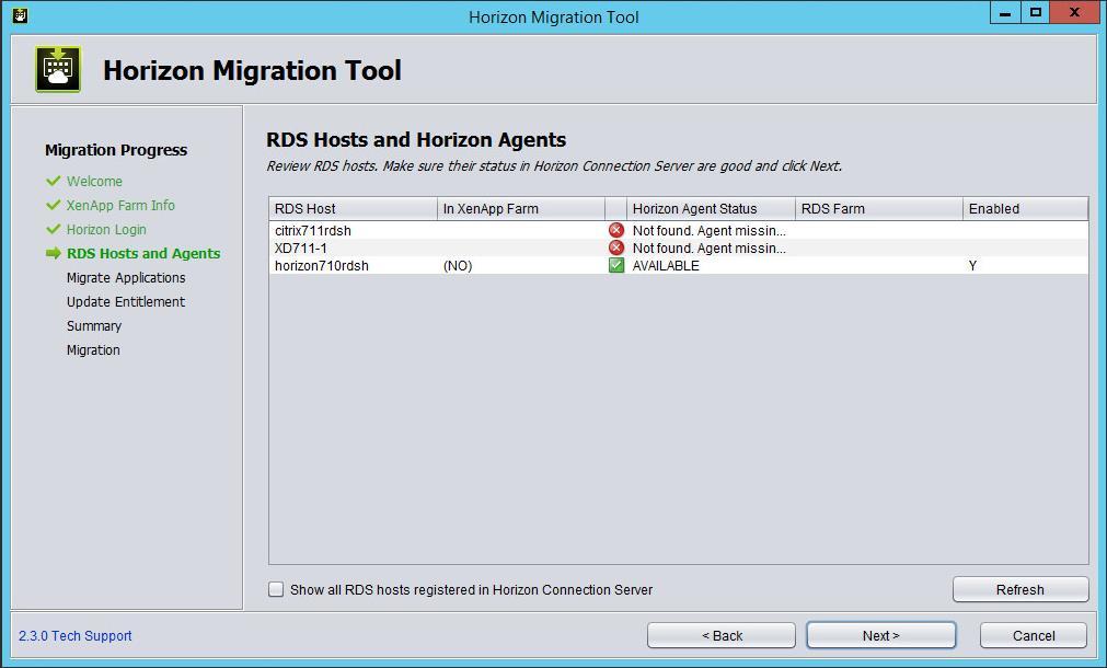 7. Select migration mode. advanced mode provides more ability of managing pools.