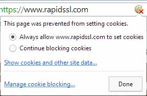 Select the site that you want the cookie to be deleted. Then select the cookie and click the 'Remove' button. Click the 'Remove All' to delete all cookies.
