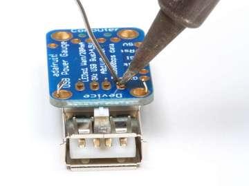 Solder the female connector.