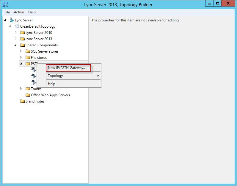 Lync Server Configuration Add CISCO UCM to Lync Topology Lync recognizes CISCO UCM as a PSTN gateway connected by SIP trunk.