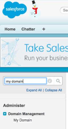 Exercise B4: Register Your Domain in Salesforce After you have downloaded the SAML metadata file, you need to register your domain in Salesforce. 1.