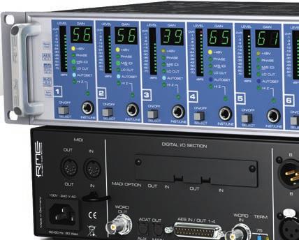 Micstasy 8-Channel full range 192 khz Preamp / AD Converter Preamp Optional RME i64 MADI card available Micstasy is an 8-channel high end mic/line preamp and AD-converter combining typical RME