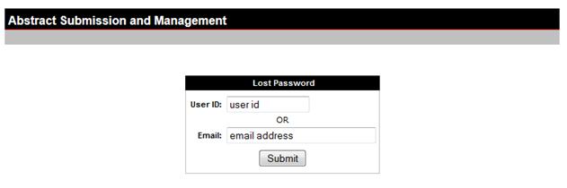 Part3a Resetting a Forgotten Password SAGES Abstract Submission Software Instructions Upon clicking the Forgot your password?