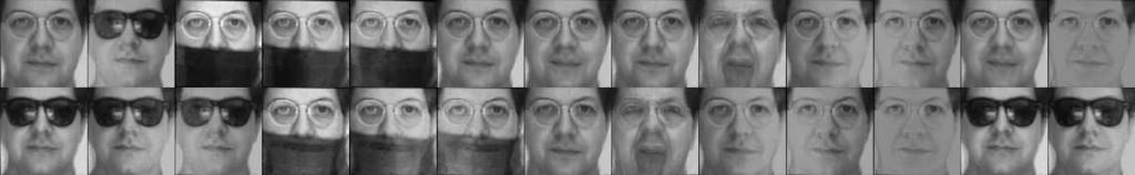 Together with consistent results obtained from faces and digits datasets, we could draw a conclusion that MeADMM is more effective for low-rank calculation, when the data includes rotation, occlusion