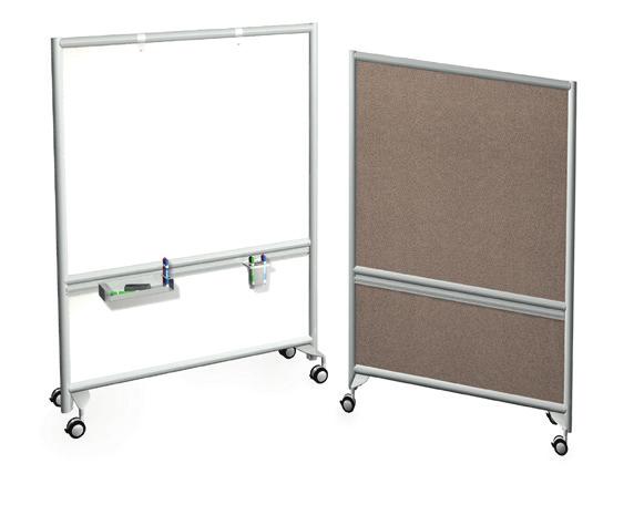 Our Mobile Whiteboards can be used in conference rooms, school class rooms, training rooms, meeting rooms, private offices, and at workstations as a portable privacy partition or a rolling cubical