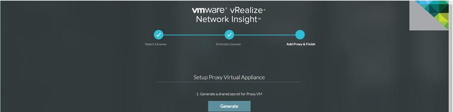 1. After activating the license, on the Setup Proxy Virtual Appliance onboarding