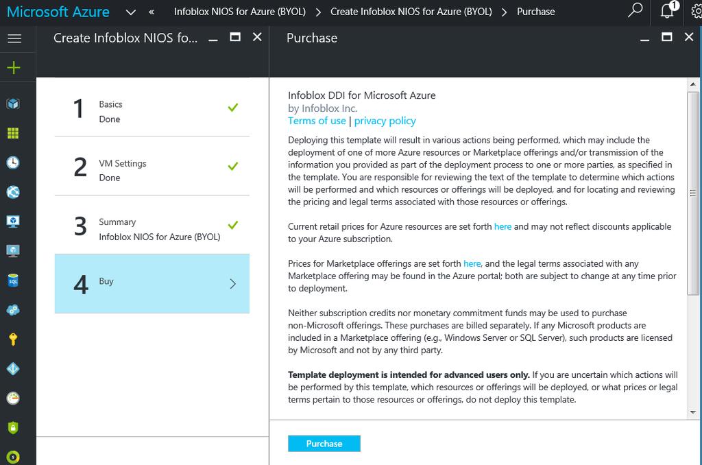Configuring vnios for Azure as the Primary DNS Server Figure 1.