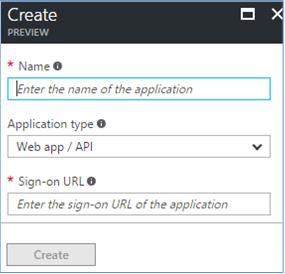 Infoblox vnios for Azure 5. If you are adding a new application, enter the following to define your application in the Create wizard, and then click Create to add the application.