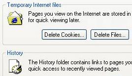 7. Troubleshooting Cannot access to web browser for router configuration 1. Open a web browser and open "Internet Options" dialog box. 2. Click on "Delete Cookies" and "Delete Files".