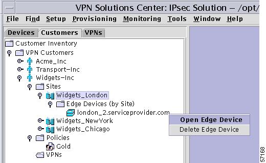 Chapter 4 Defining a New IPsec VPN Customer Step 6 Repeat this procedure for each site.