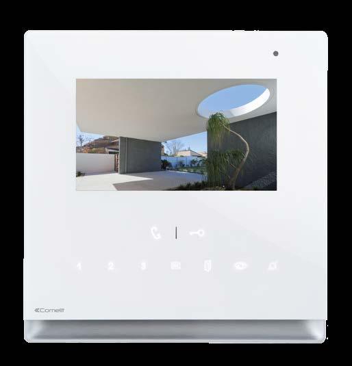 flush-mounted, wall-mounted and desk base installation Version for SBTOP 2-wire and digital ViP system Dimensions: 142x145.