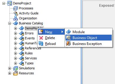 In the Create Business Object window, enter desired Name ex: BusinessObject and accept DemoModule as the Destination Module