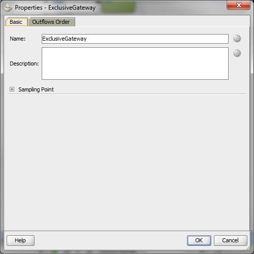 1.5.11 Adding Gateways to the Process Step 15: Expand the gateway pane in the Component Palette and click and drag a Exclusive gateway, dropping it onto the sequence flow between Appenty(humantask)