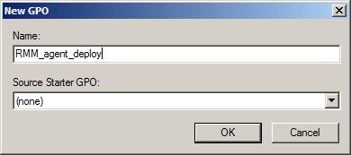 Click 'OK' The newly added group policy will be listed.