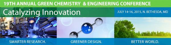 ATTENDEE REGISTRATION POLICY This attendee Policy applies to the 19th Annual Green Chemistry & Engineering Conference (GC&E), administered by the ACS Green Chemistry Institute (ACS GCI), a part of