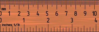*Metric measurements (centimeters, millimeters, etc.
