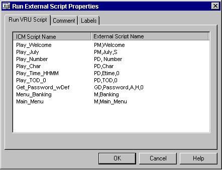 Scripting for Unified CVP with Unified ICME Information Exchange Between Unified ICME and Unified CVP When Unified ICME processes a Run External Script node, parameters are sent to Unified CVP.