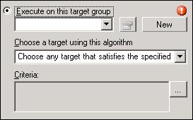 Chapter 3 Managing SCOM 2007 Targets Managing Target Definitions Defining Target Criteria Use the Target Selection Criteria dialog box to specify the matching criteria for the selected target group.