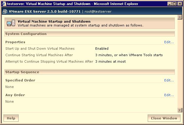 ! when VMWare Tools starts Wait until VMWare Tools is operating in the current virtual machine before starting up the next virtual machine.