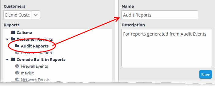 Deleting a reports group folder To delete a reports group folder, select it and click the button. A confirmation dialog will appear. Click 'Yes' in the In the confirmation dialog.