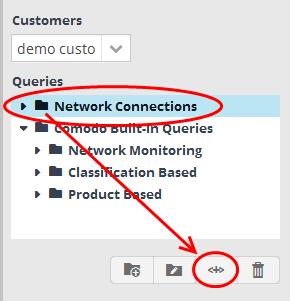 'Source' + 'src_ip' + '=' + '10.100.100.100' ii. To search for network connection events originated from a set of endpoint whose IP addresses start with 10.100.100.xxx, build the filter statement as shown below: 'Source' + 'src_ip' + 'AB*' + '10.