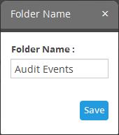 name as required and click the 'Save' button To delete a custom dashboard folder Select the folder and