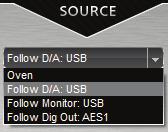 26. Under the D/A tab select the source that you want to