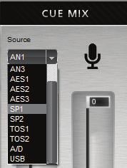 Monitor Select: Here you can select the pair of monitors you want to listen to, adjust the volume from the Main Volume control on the center. 7.