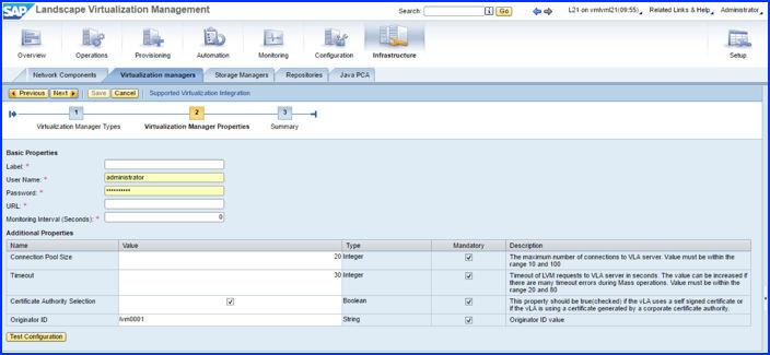 Chapter 3 Performing a Fresh Install / Upgrade of VLA and Configuration 4 Select the entry (highlighted above for emphasis) with VMware Adapter for SAP Landscape Management in the Product column and