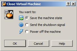 Click OK The Oracle VM VirtualBox Manager shows the image as