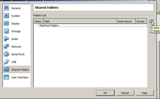 5 Set up a shared folder to move files between the VBox image and your local disk You may want to copy