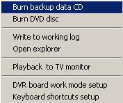 1.2.4 System Menu Figure 1-15 Burn Backup Data CD Select this function to burn video data to a CD.