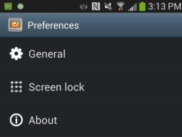 favorites Quick Search Import from Call Log Sharing contacts via email for Android versions 4.0.x, 4.1, 4.2, and 4.3.