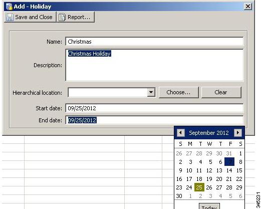 Chapter 11 Using the Schedule Manager Step 1 Step 2 Step 3 Step 4 Step 5 Step 6 Step 7 Step 8 Step 9 Select Holiday from the Doors menu, under the Schedule Manager sub-menu.