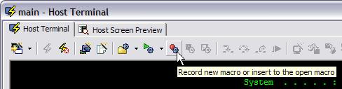 2. To start recording the macro, click the Record Macro button on the toolbar. 3.