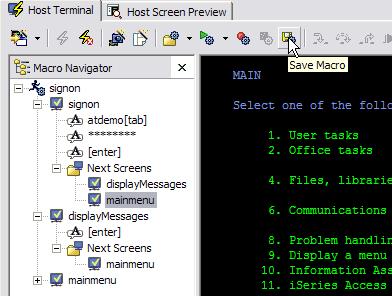 28. Navigate the terminal session back to the Sign On screen in the terminal window.