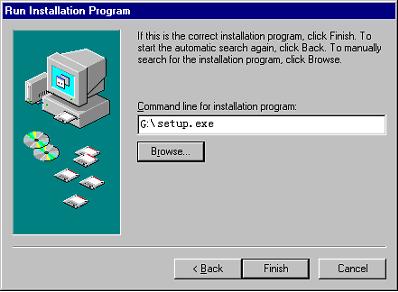5. Click the [Install] button and set setup.exe following the instructions in the display. Fig. 2-2 Setup Program Setting Display 6. Clicking the [Finish] button starts up the setup program.