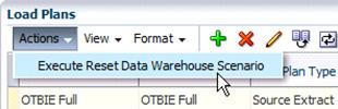 Resetting the Data Warehouse Resetting the data warehouse truncates the W_ETL_LOAD_DATES table and ensures that the subsequent load will truncate all target tables and do a fresh full load.