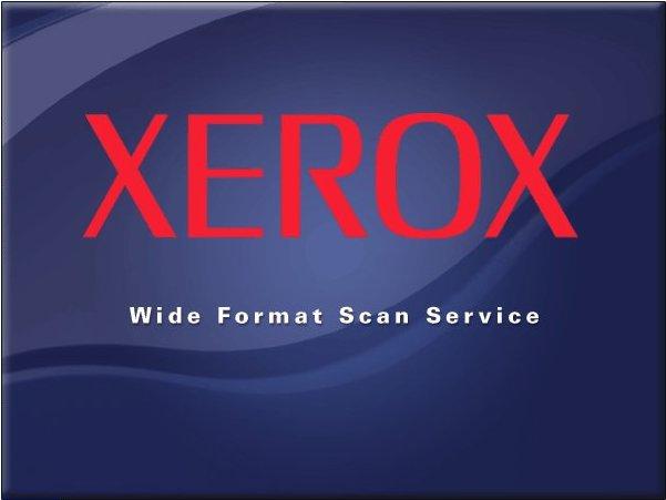 The [Xerox Wide Format Scan Service] screen (Fig.