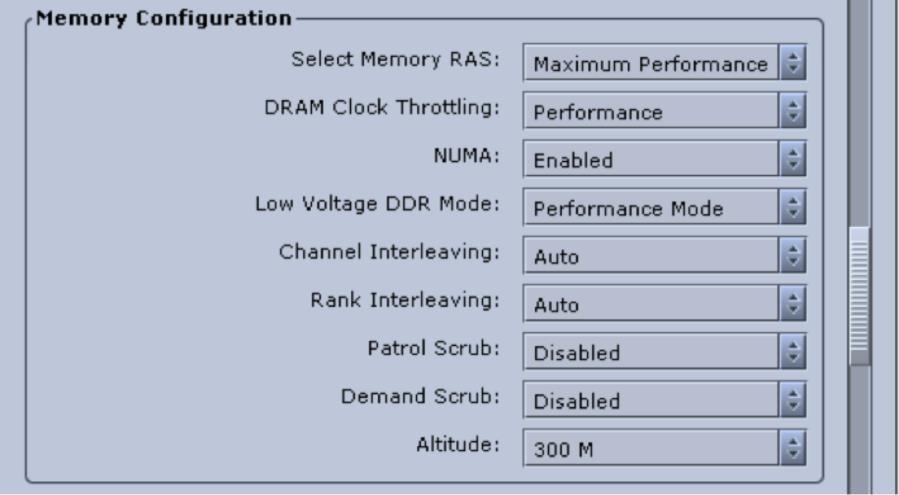 Memory Settings for DSS Workloads in Cisco UCS E5-based M3 C-Series Rack Servers The DSS applications benefit greatly from larger and faster memory, therefore, Cisco recommends setting the DDR Mode