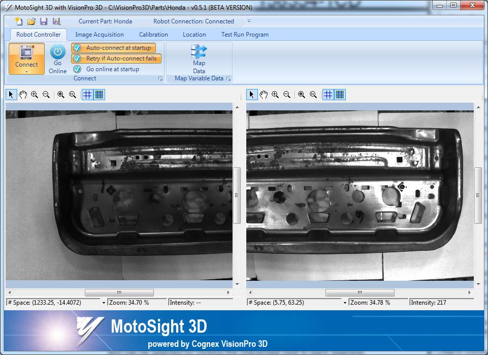 MotoSight 3D 2 2.3 VisionPro MotoSight 3D VisionPro Overview MotoSight 3D VisionPro Software Interface Fig. 2-1: Camera Mount FIXED CAMERA 2.